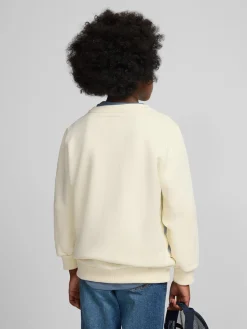 Sudadera kids raqueta media crema