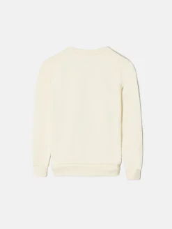 Sudadera kids raqueta media crema