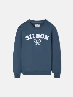 Sudadera kids raqueta media azul marino