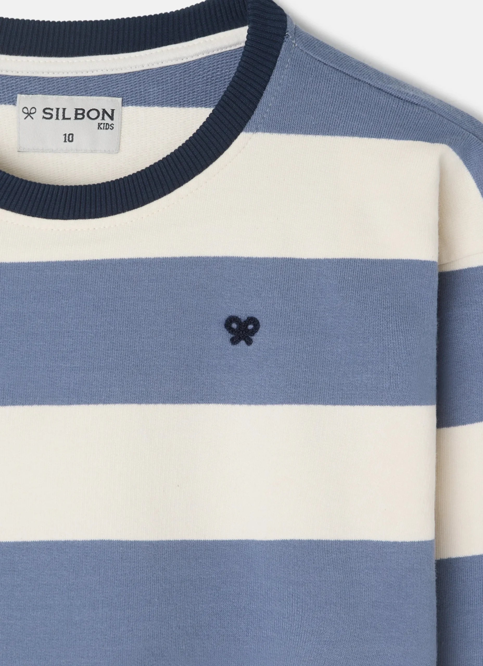 Sudadera kids rayas anchas azules