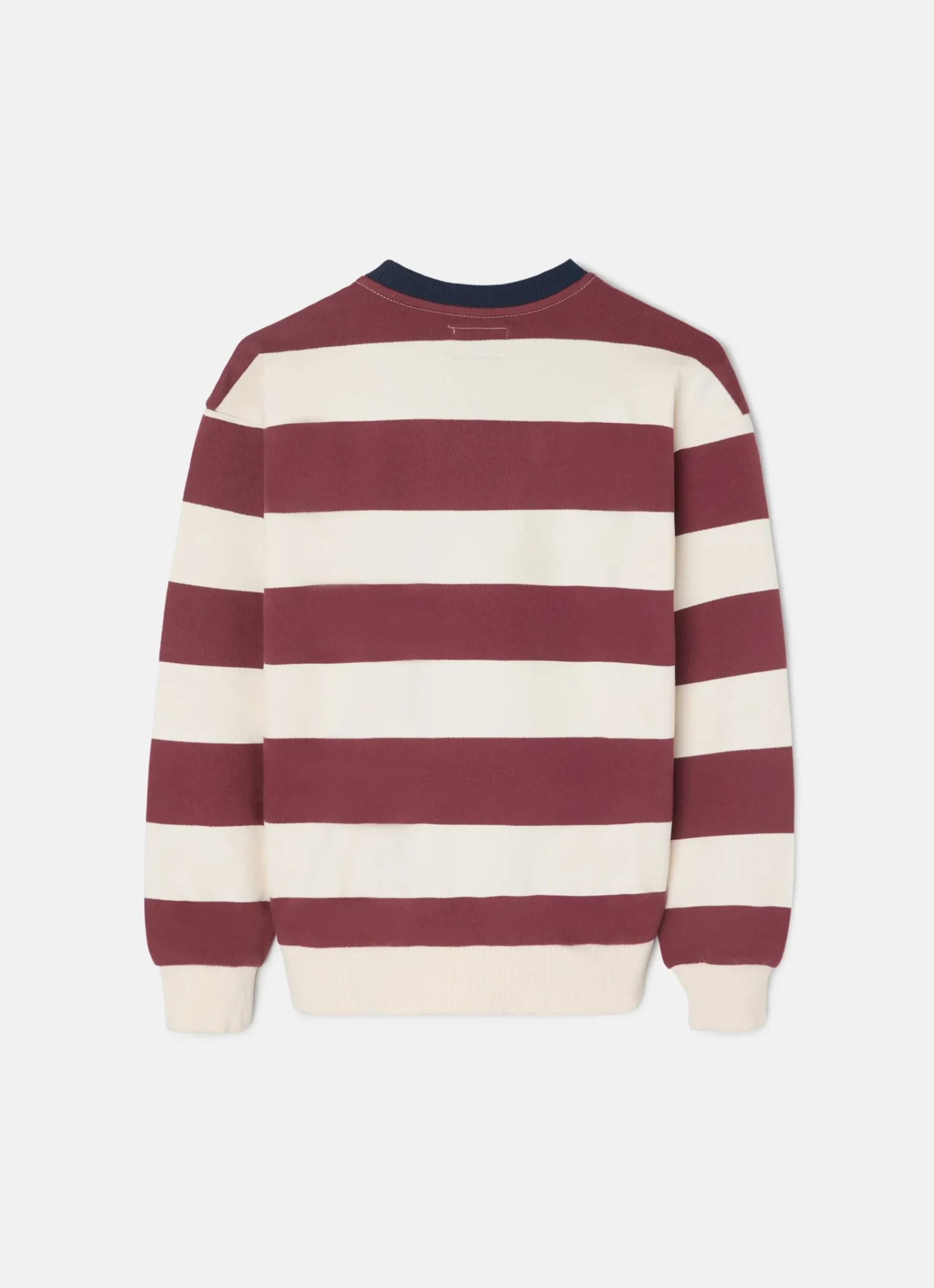 Sudadera kids rayas anchas burdeos