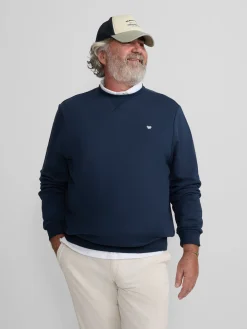 Sudadera minilogo azul marino