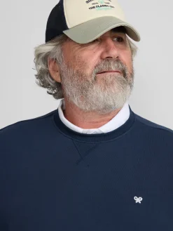 Sudadera minilogo azul marino