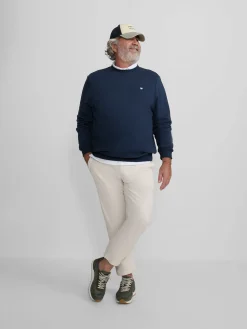 Sudadera minilogo azul marino