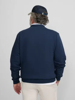 Sudadera minilogo azul marino