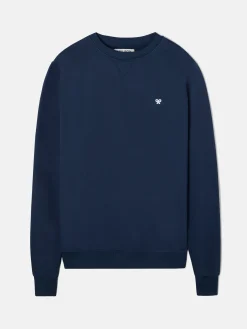 Sudadera minilogo azul marino
