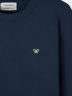 Sudadera relaxed fit culture azul marino