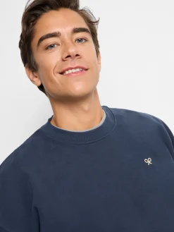 Sudadera relaxed fit culture azul marino