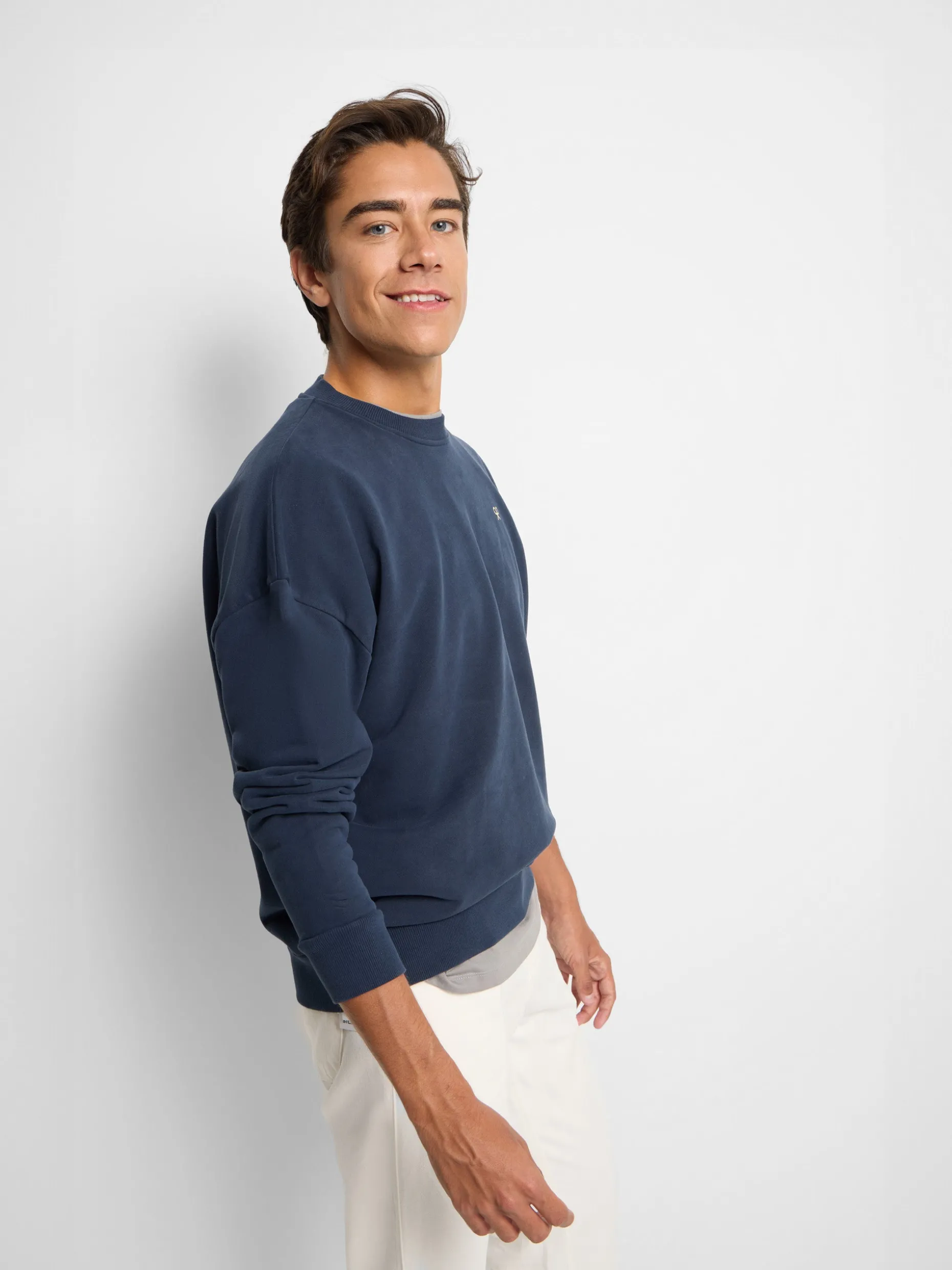 Sudadera relaxed fit culture azul marino