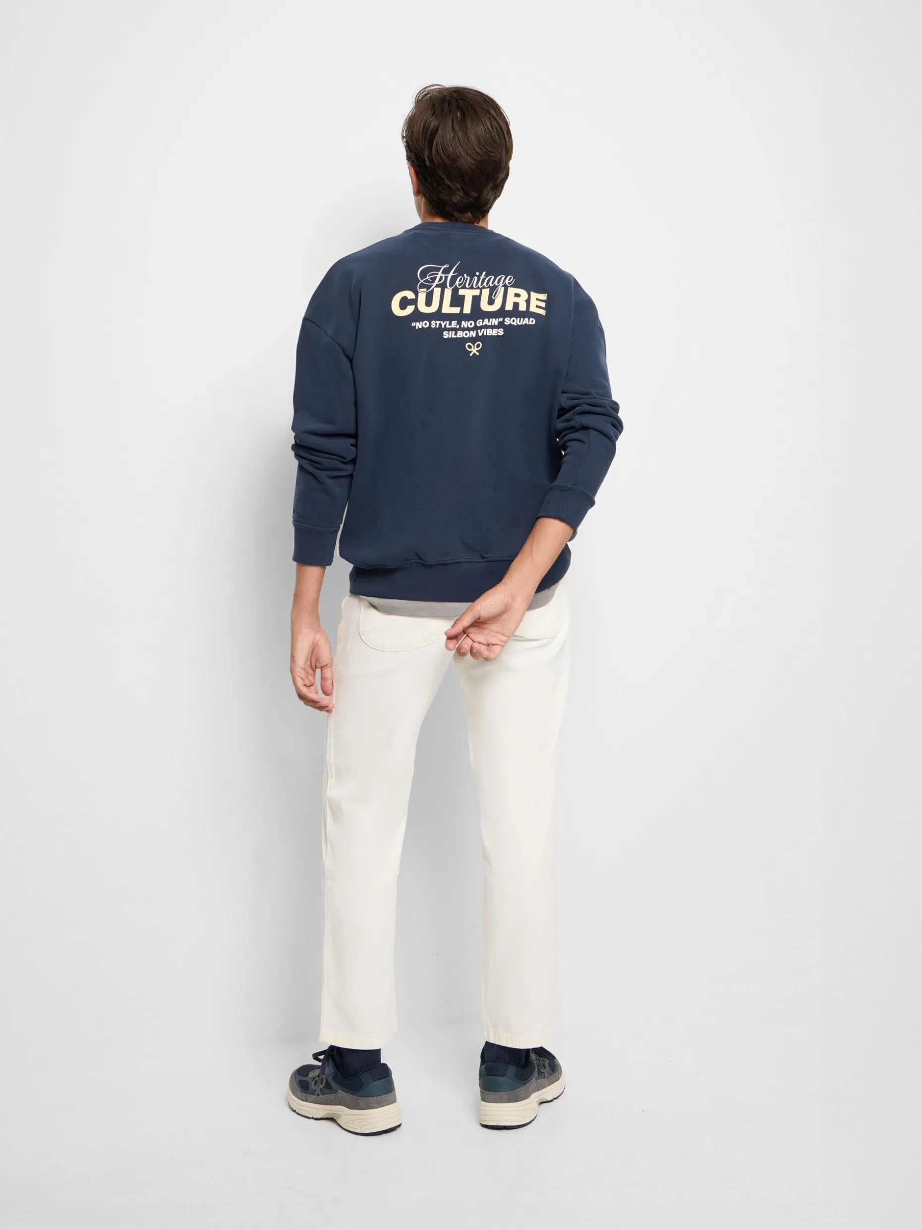 Sudadera relaxed fit culture azul marino