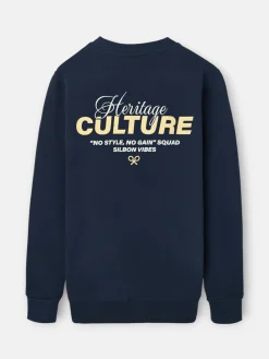 Sudadera relaxed fit culture azul marino