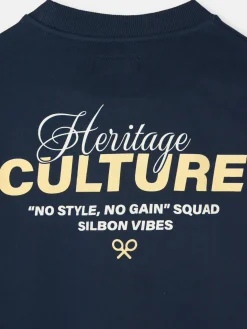 Sudadera relaxed fit culture azul marino