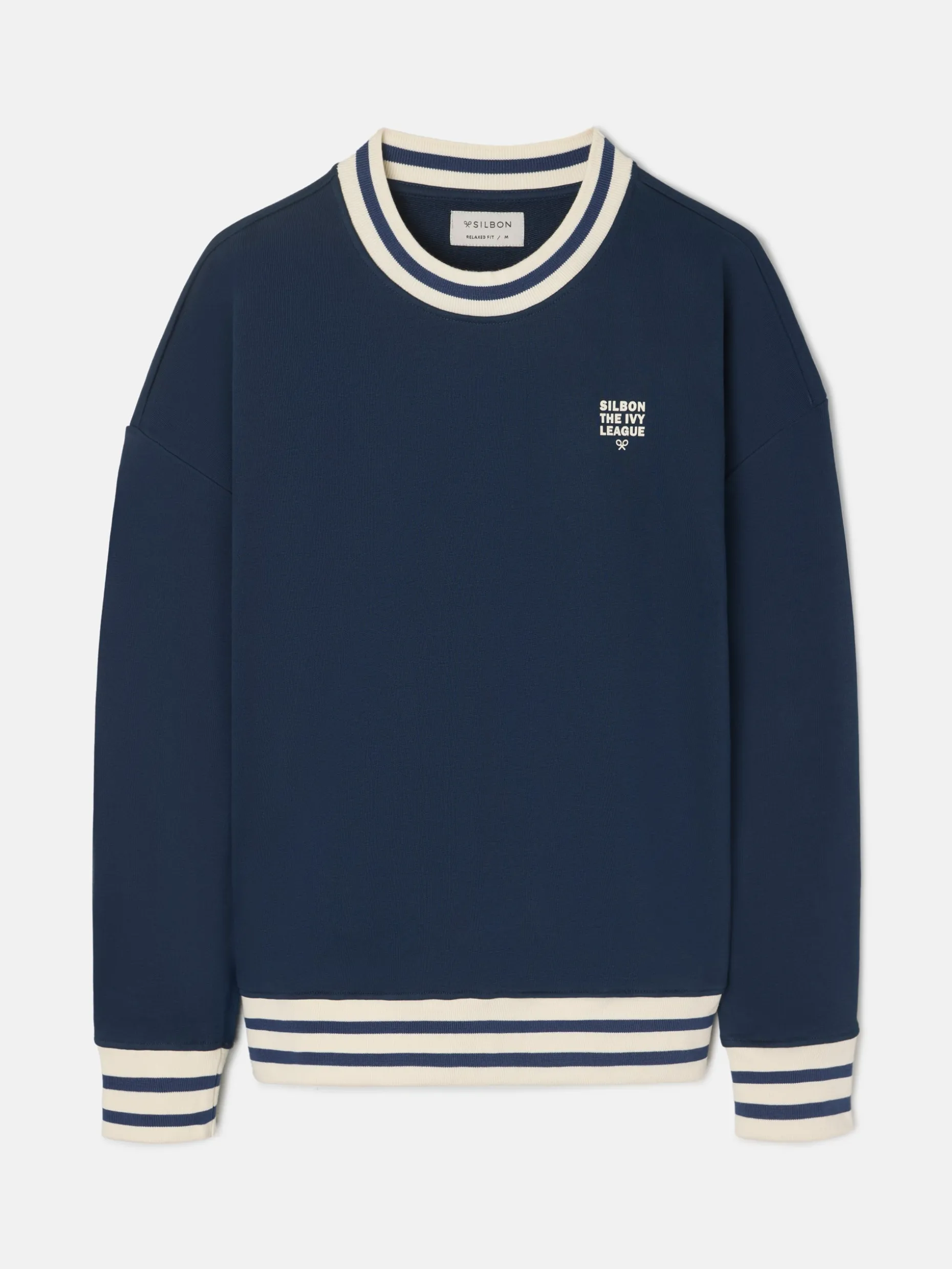 Sudadera relaxed fit ivy league marino