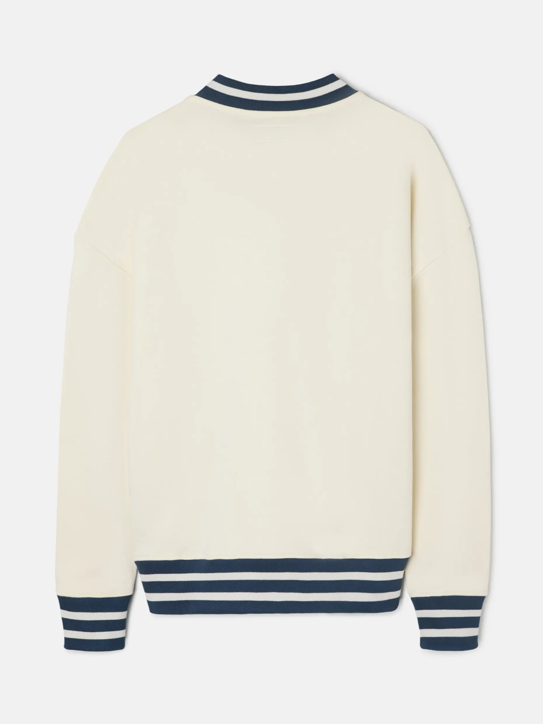 Sudadera relaxed fit ivy league crema