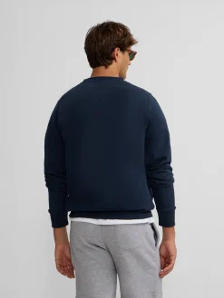 Sudadera silbon flock azul marino