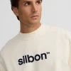 Sudadera silbon flock crema