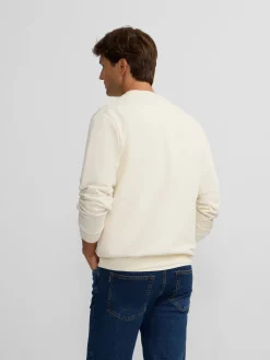 Sudadera silbon flock crema