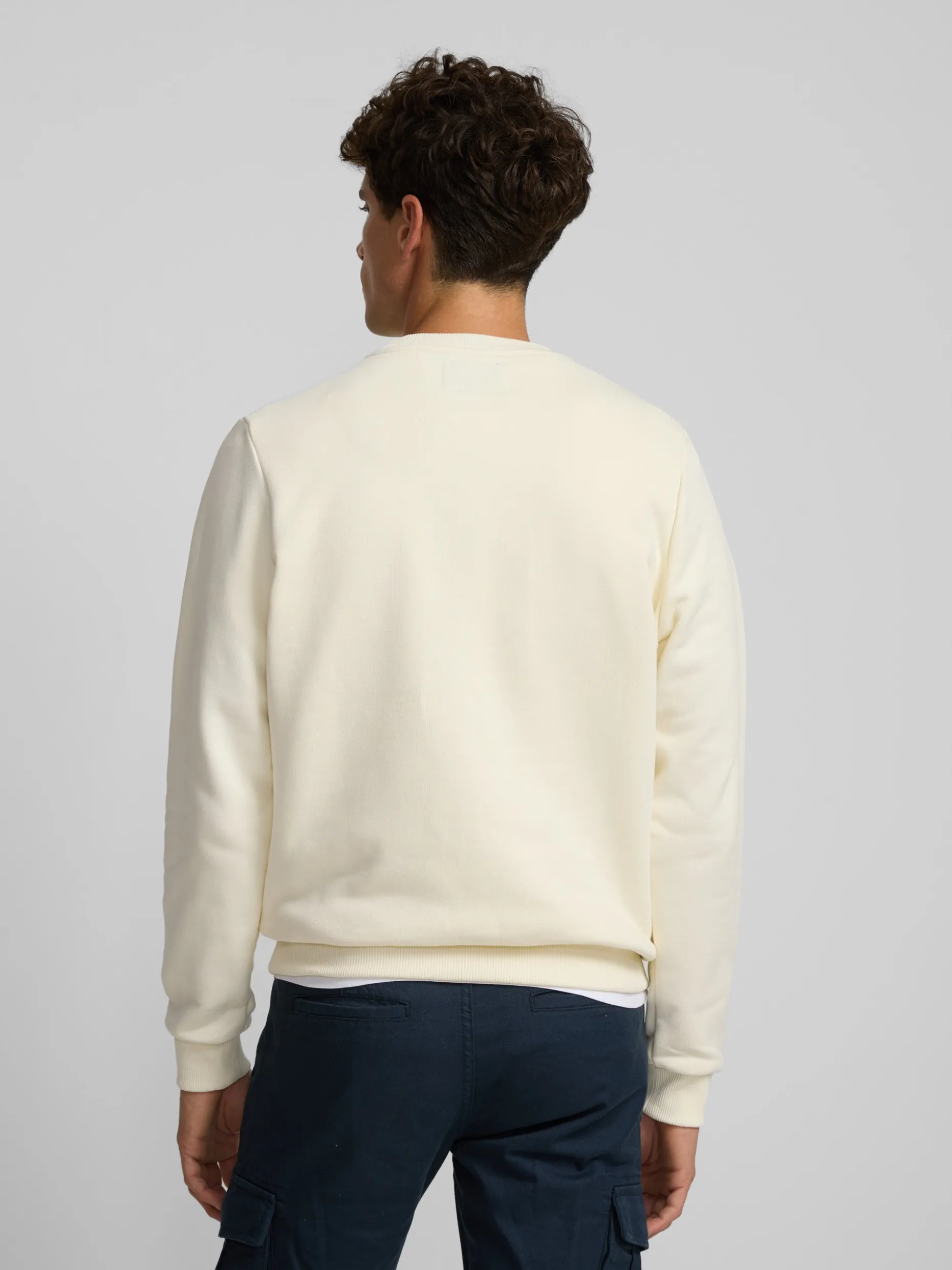 Sudadera silbon raqueta media crema