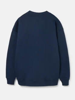 Sudadera special fit lettering azul marino