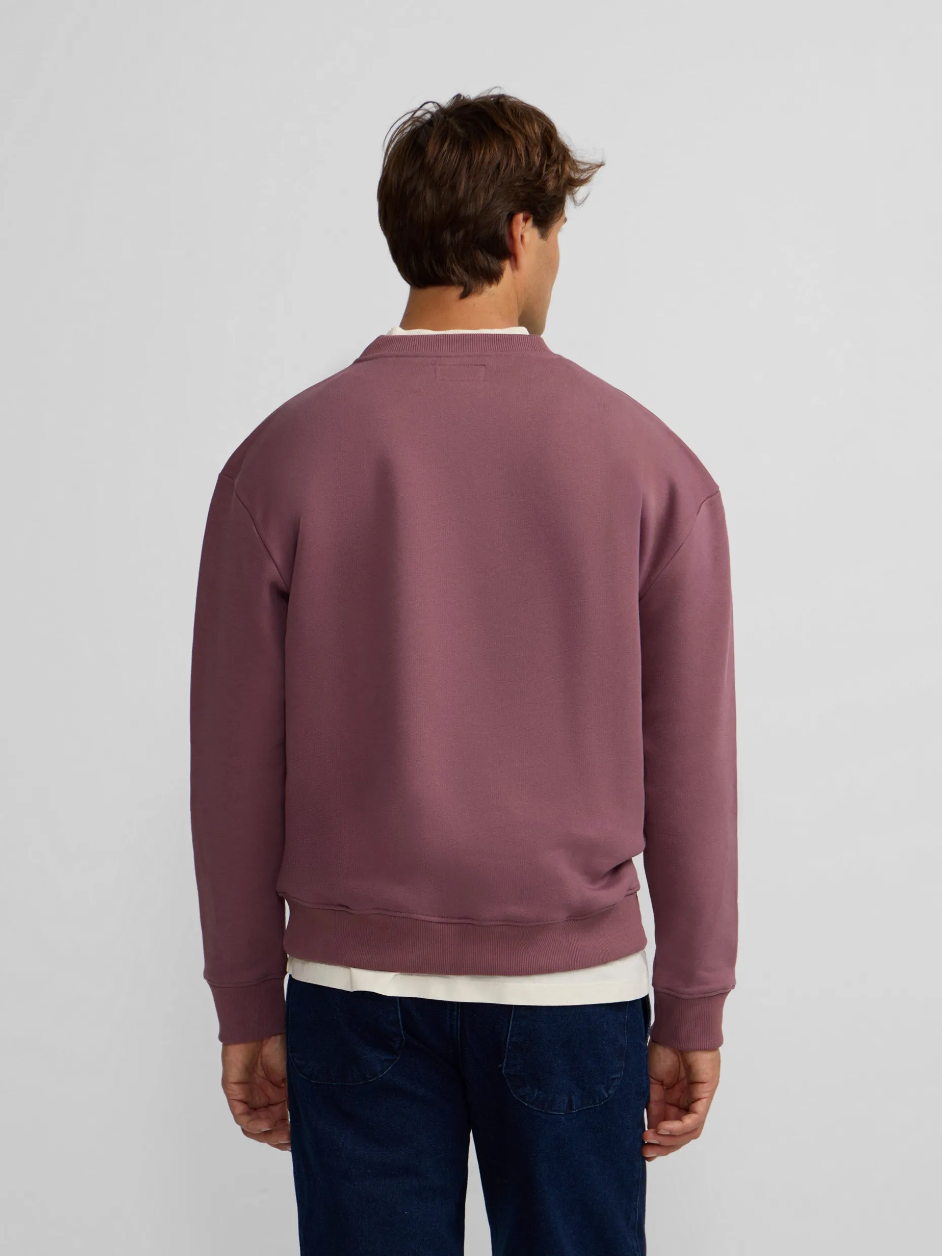 Sudadera special fit lettering burdeos