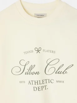 Sudadera special fit silbon club crema