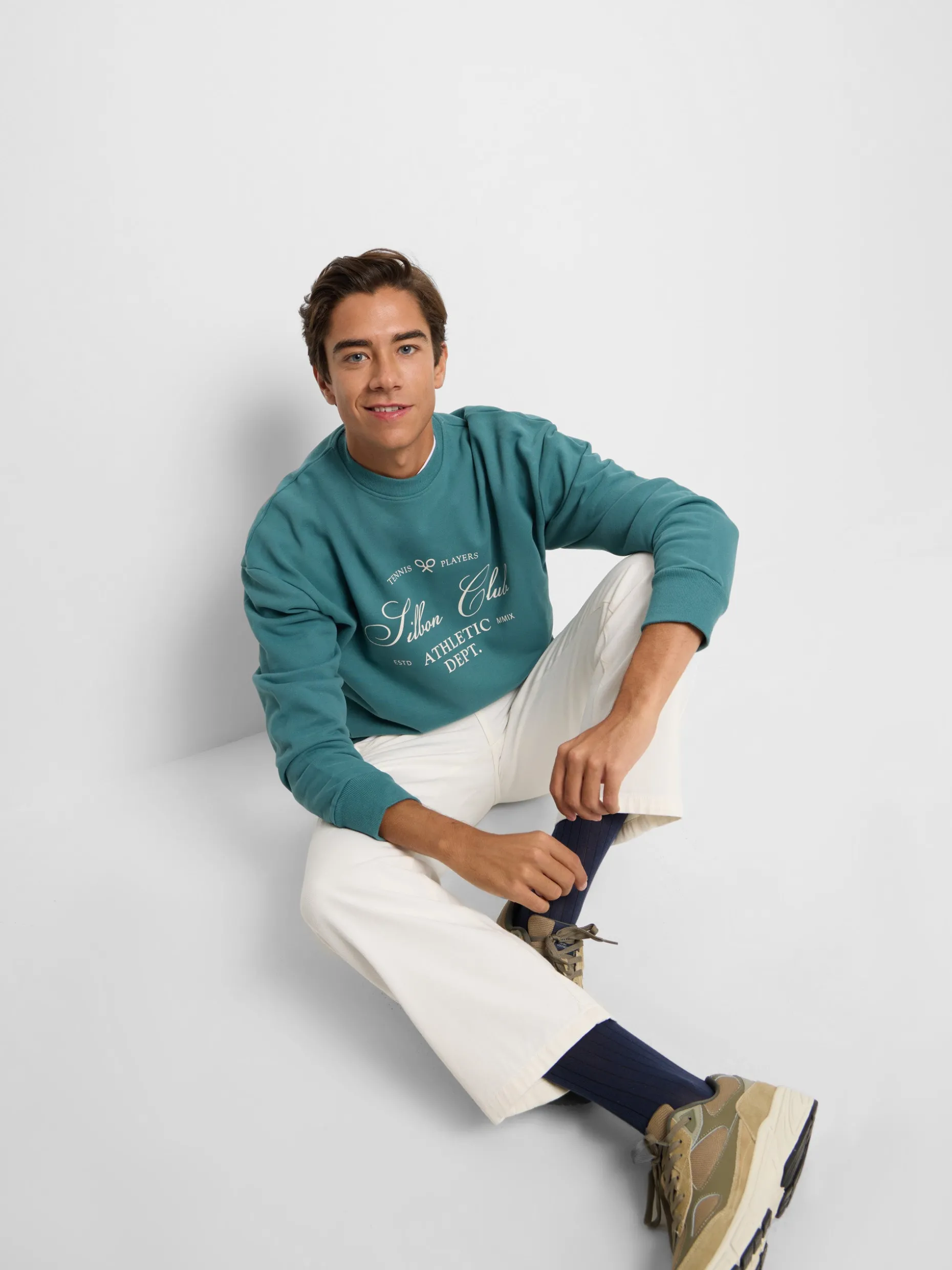 Sudadera special fit silbon club petroleo