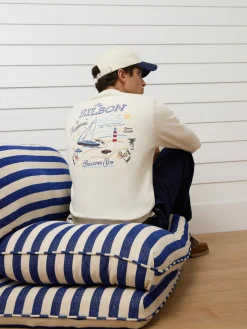 Sudadera The Hamptons crema