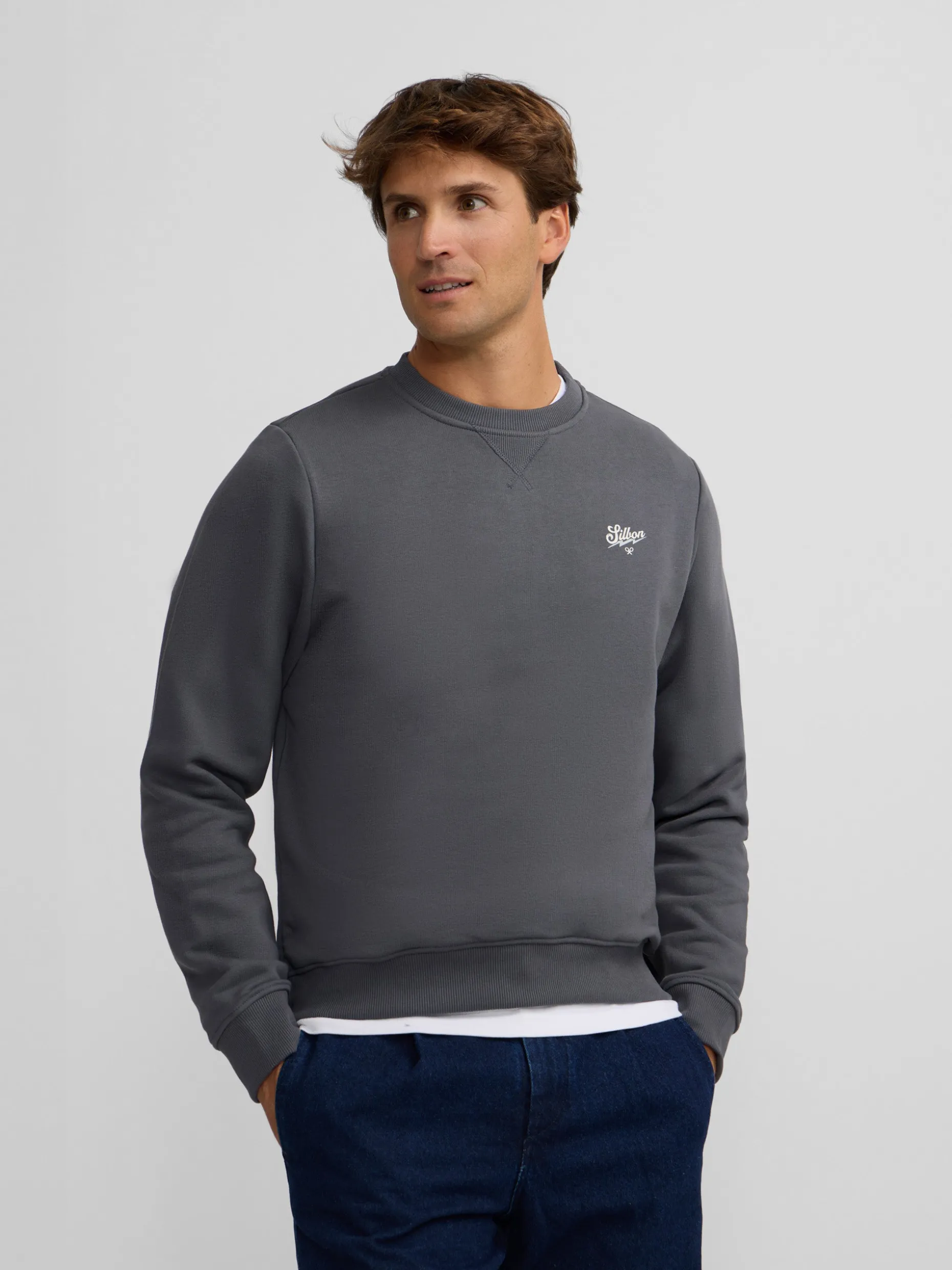 Sudadera the silbon squad gris