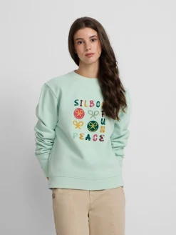 Sudadera woman fun and peace verde