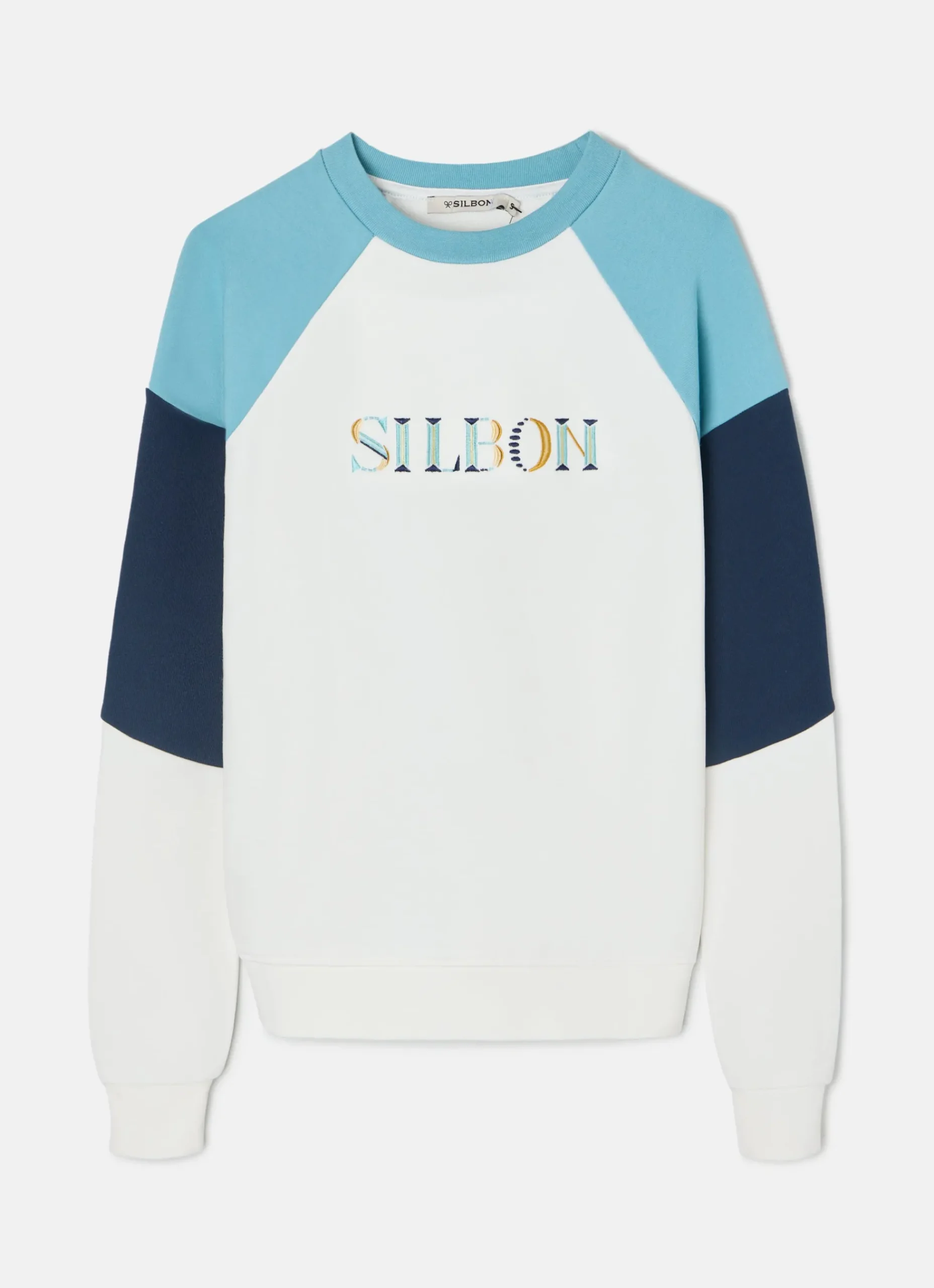 Sudadera woman letras colores azules