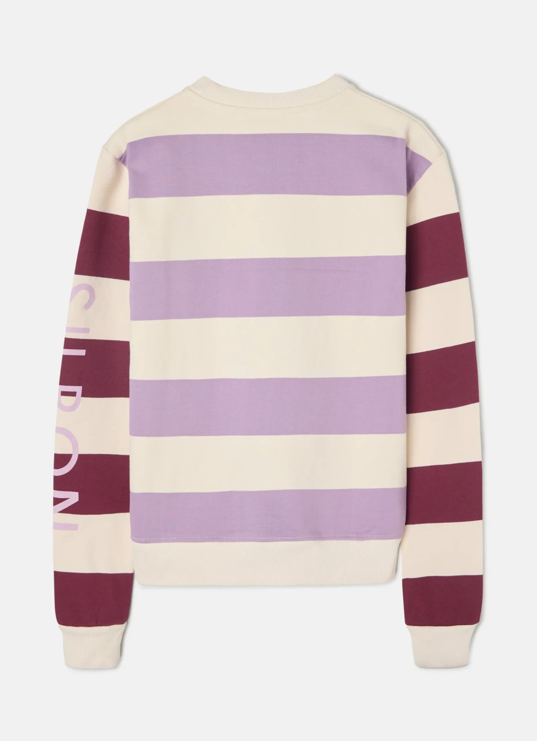 Sudadera woman rayas silbon moradas