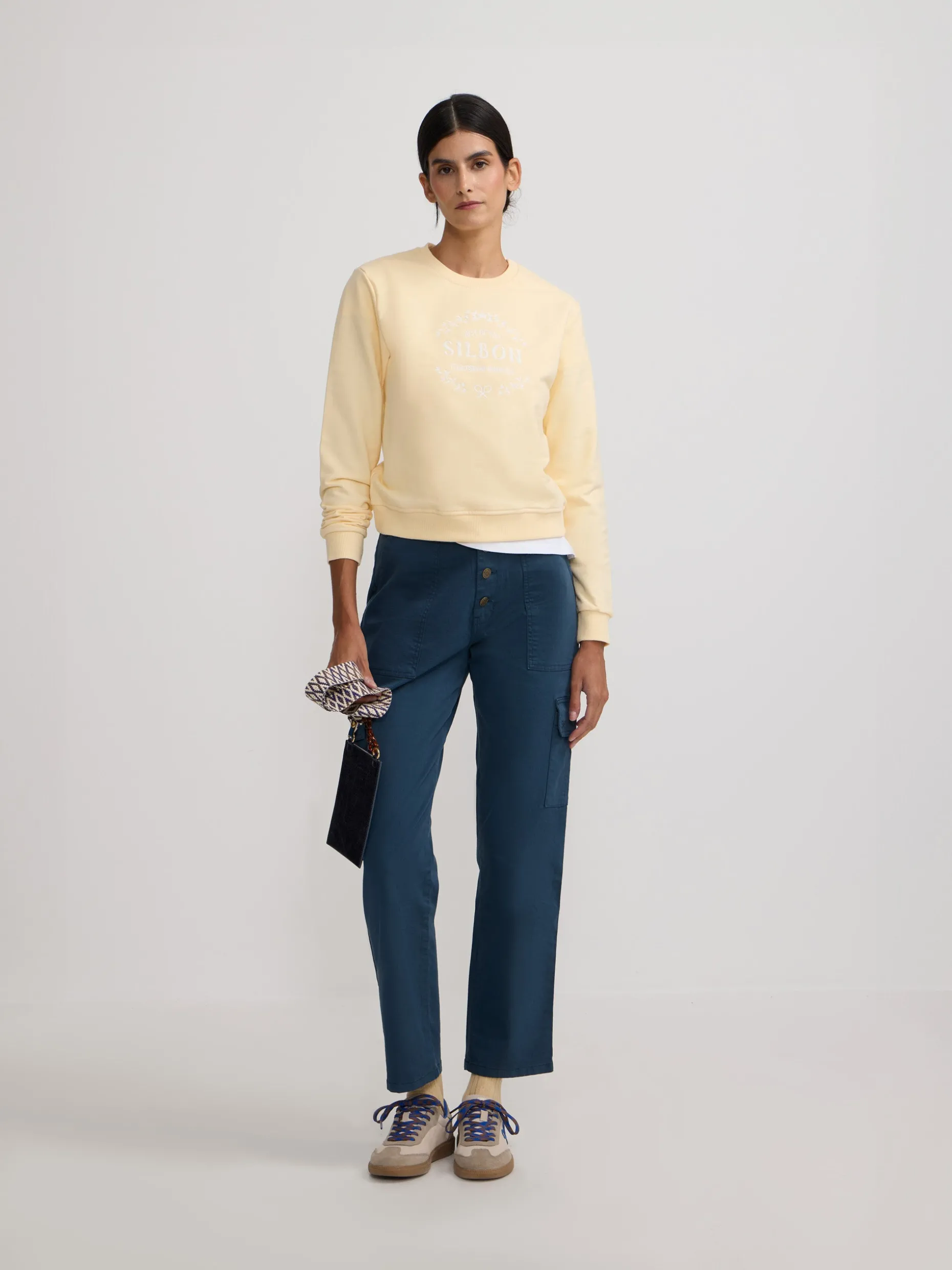 Sudadera woman silbon be you amarilla