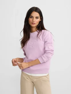 Sudadera woman silbon clasico malva
