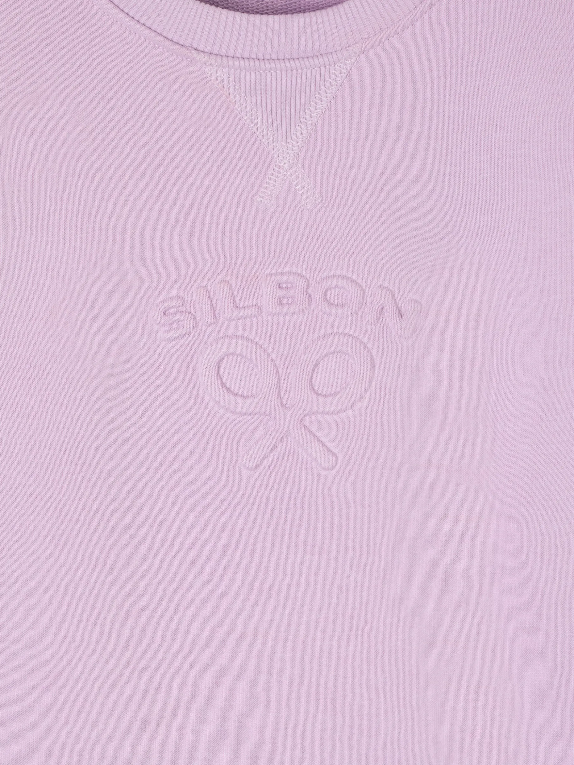 Sudadera woman silbon clasico malva