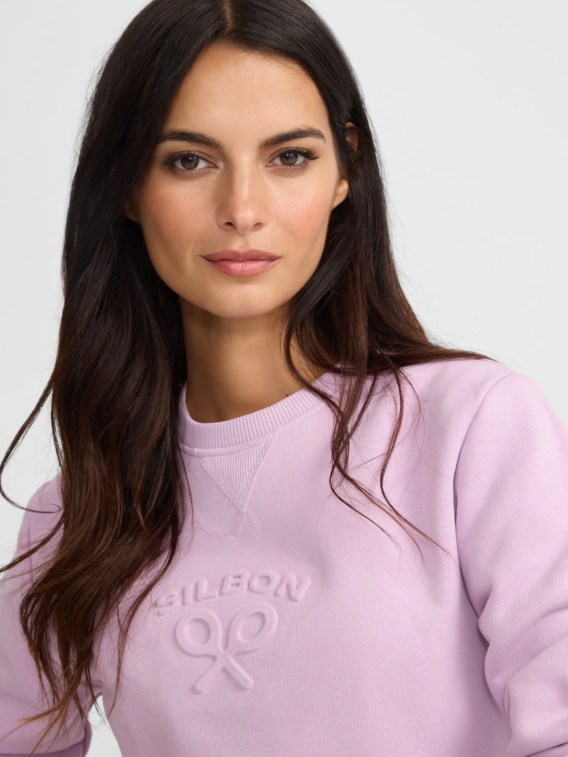 Sudadera woman silbon clasico malva