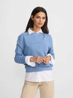 Sudadera woman silbon clasico azul