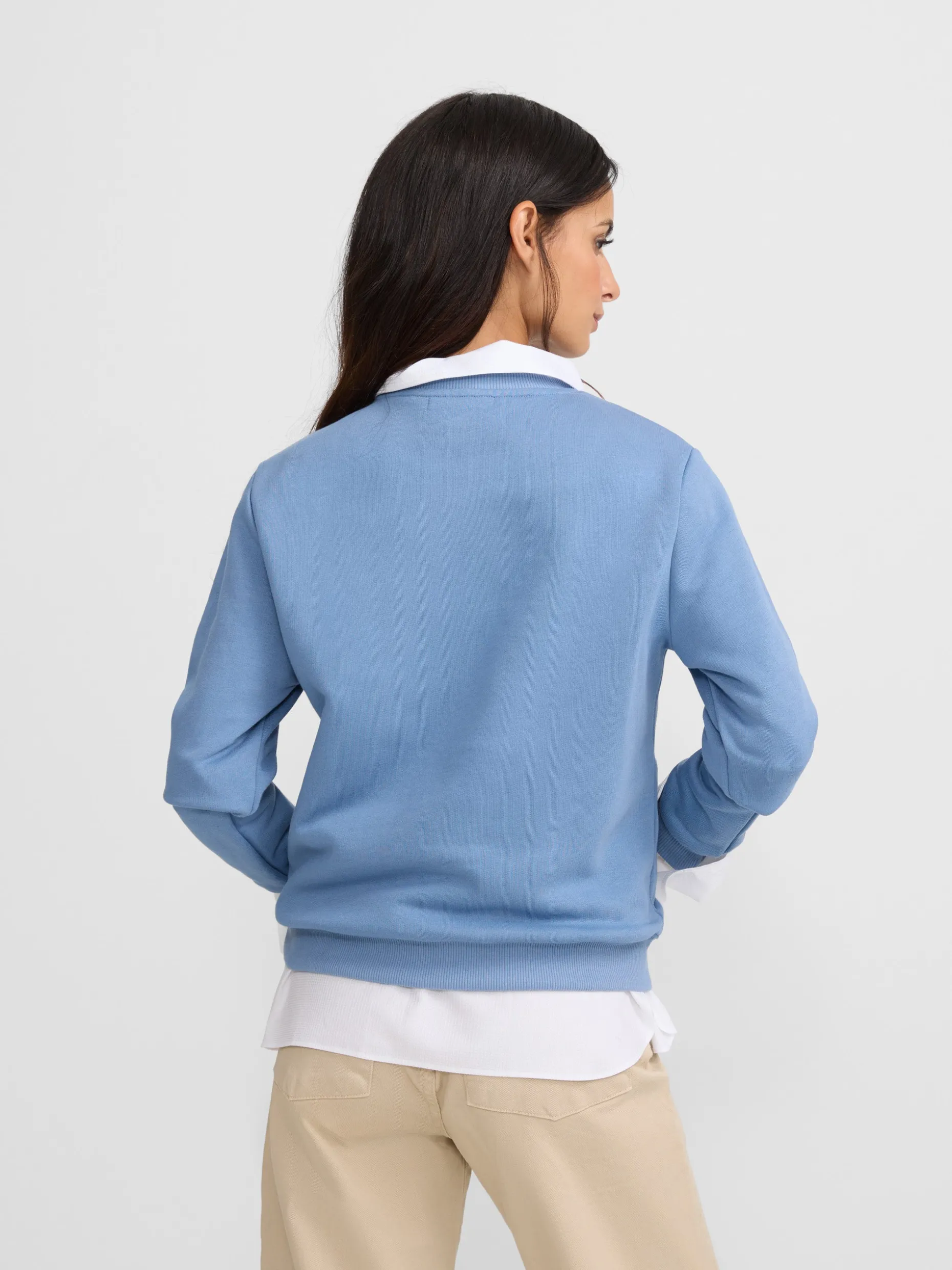 Sudadera woman silbon clasico azul