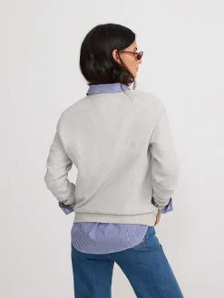 Sudadera woman silbon tachas gris