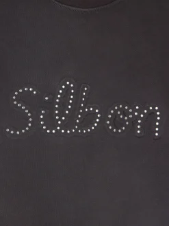 Sudadera woman silbon tachas negra