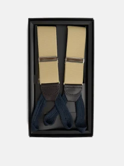 Tirante liso ribete beige