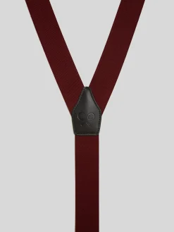 Tirante silbon burdeos liso
