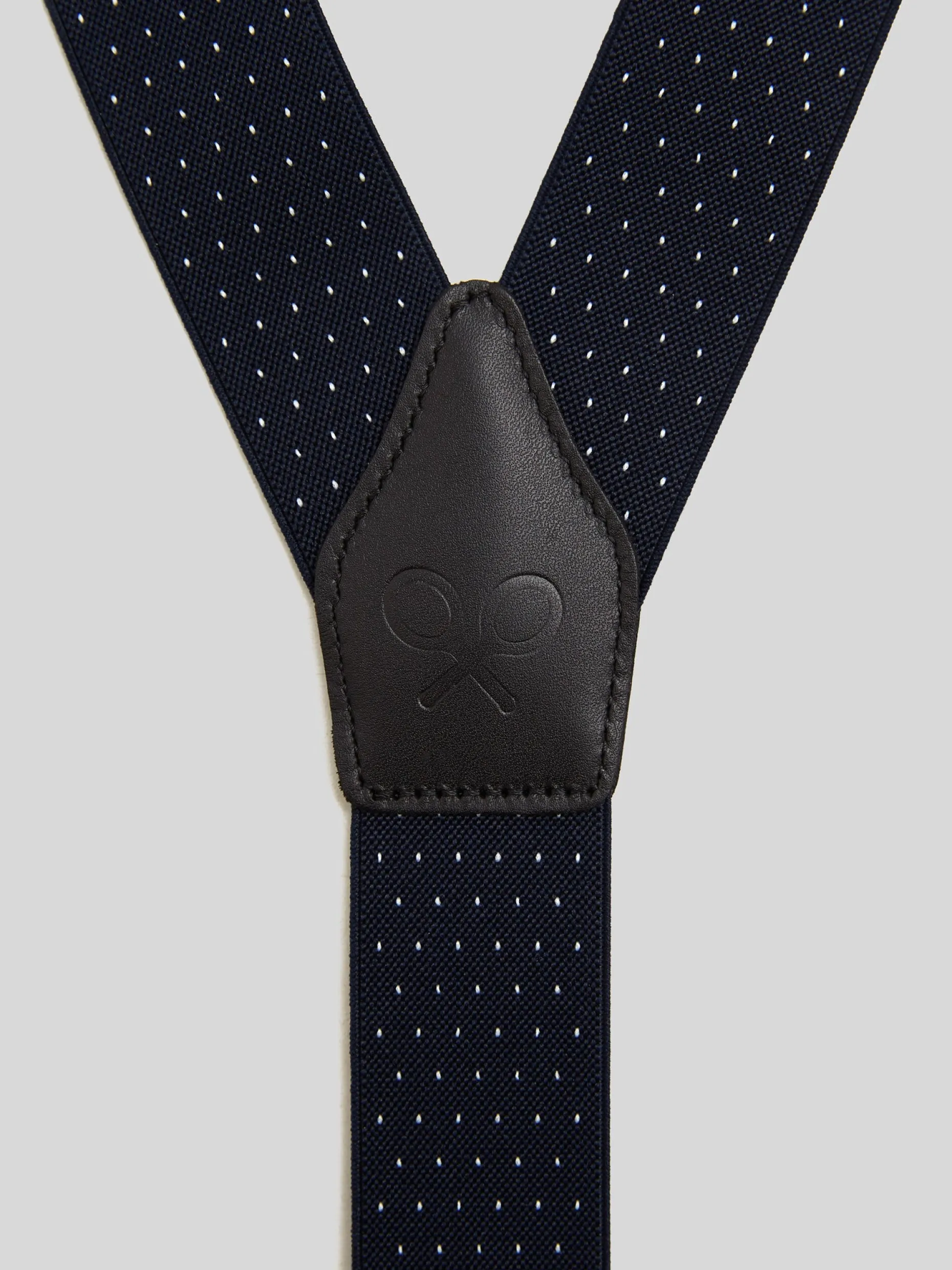 Tirante silbon puntos azul marino