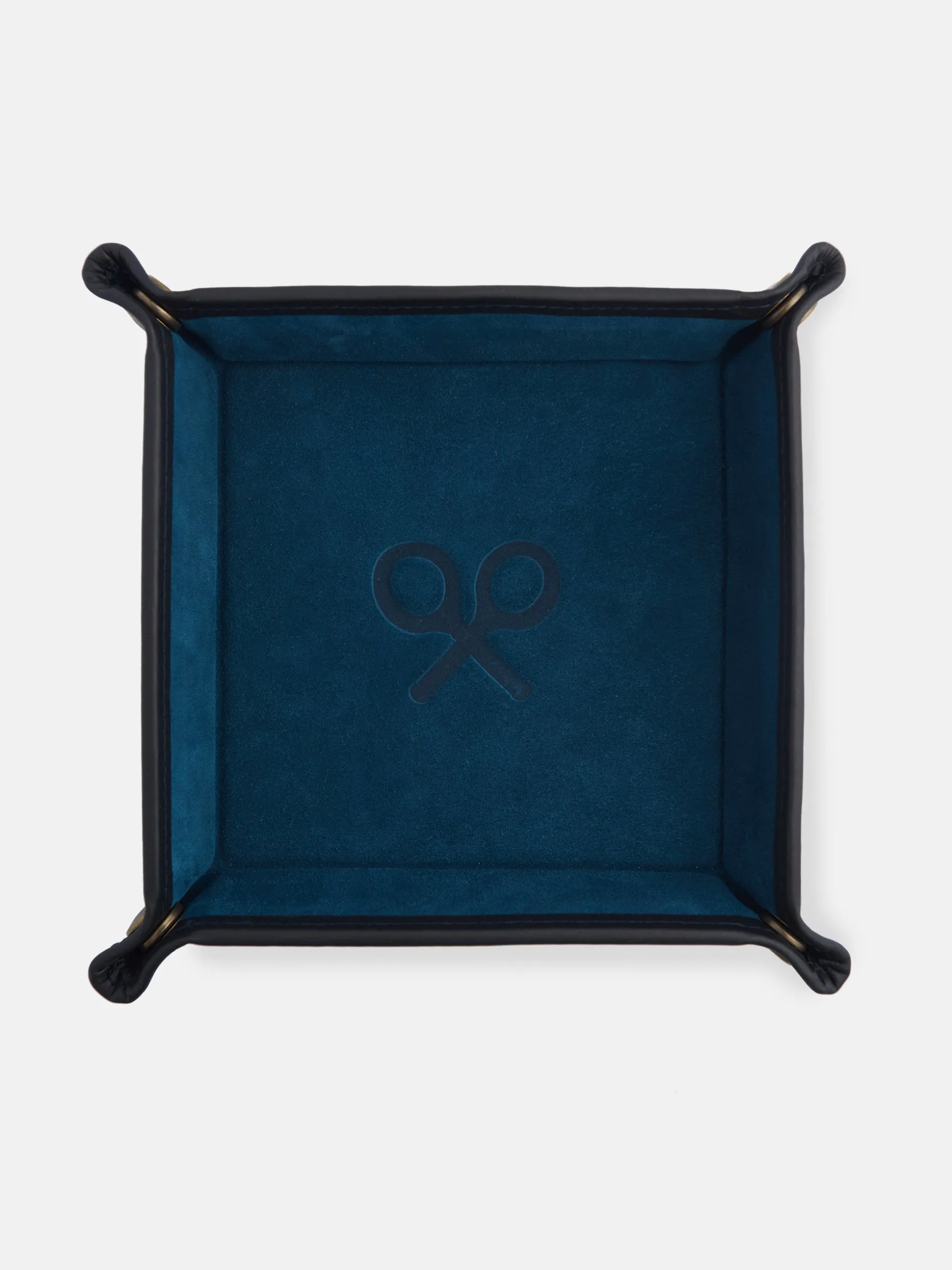 Vaciabolsillos silbon piel azul