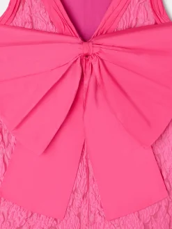 Vestido CaprileXSilbon lazo rosa