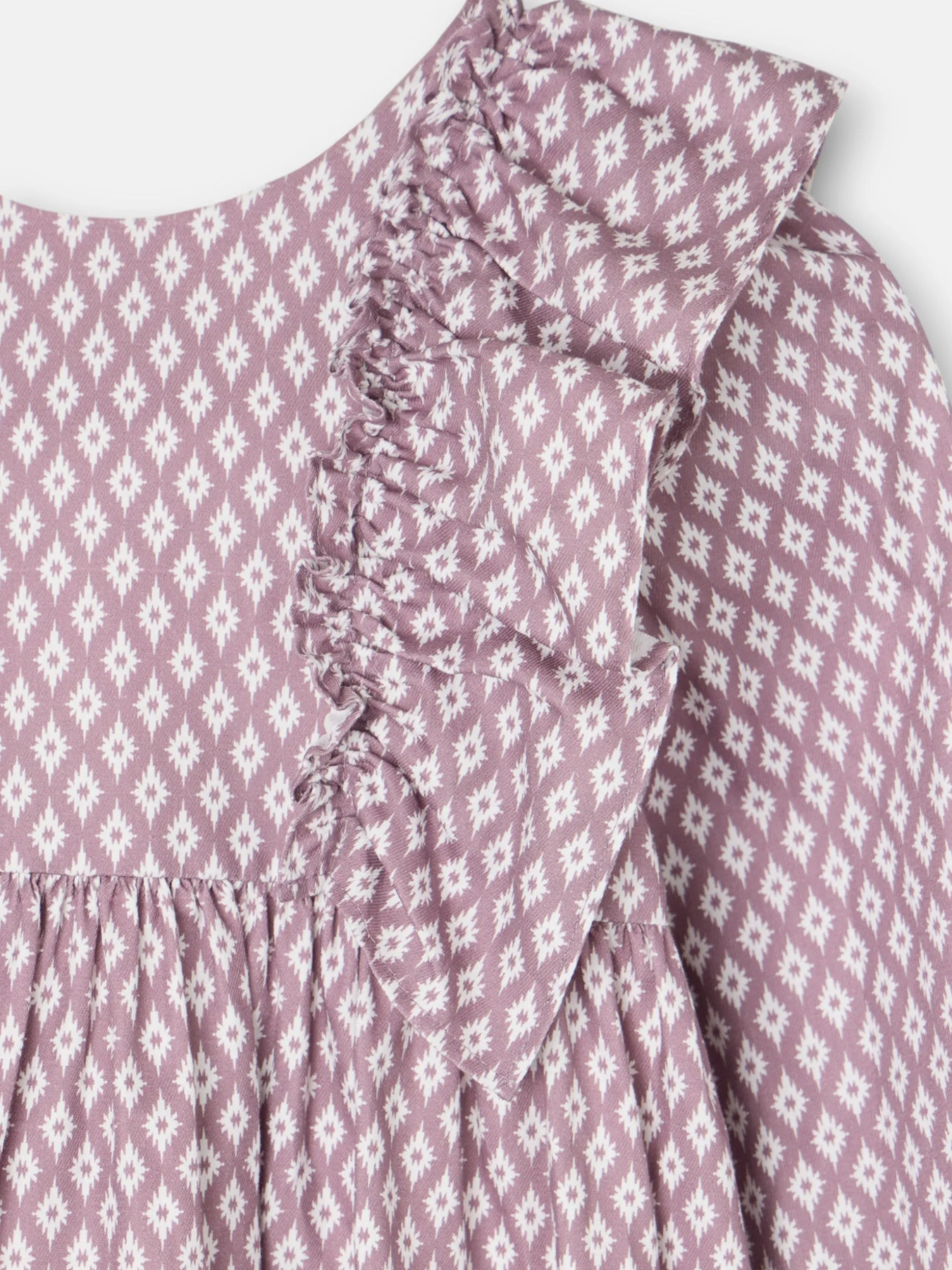 Vestido girl estampado etnico morado
