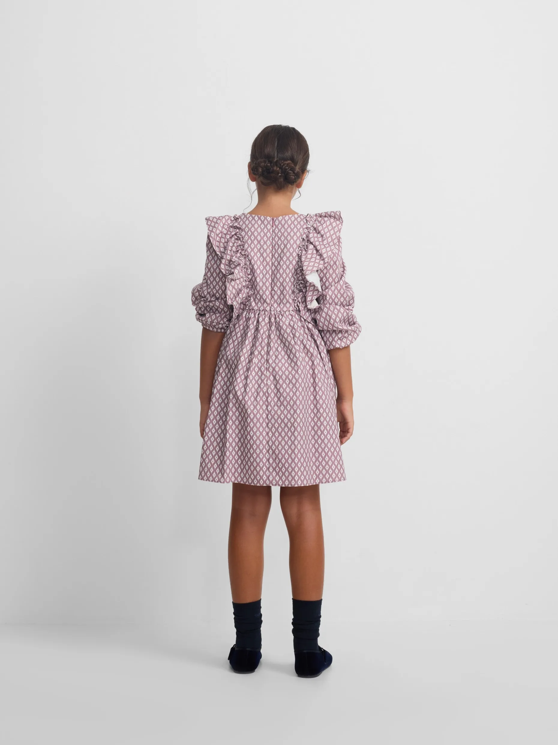Vestido girl estampado etnico morado