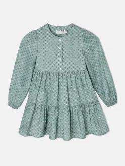 Vestido girl estampado verde