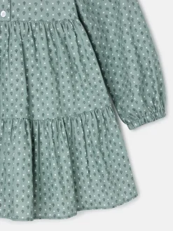 Vestido girl estampado verde