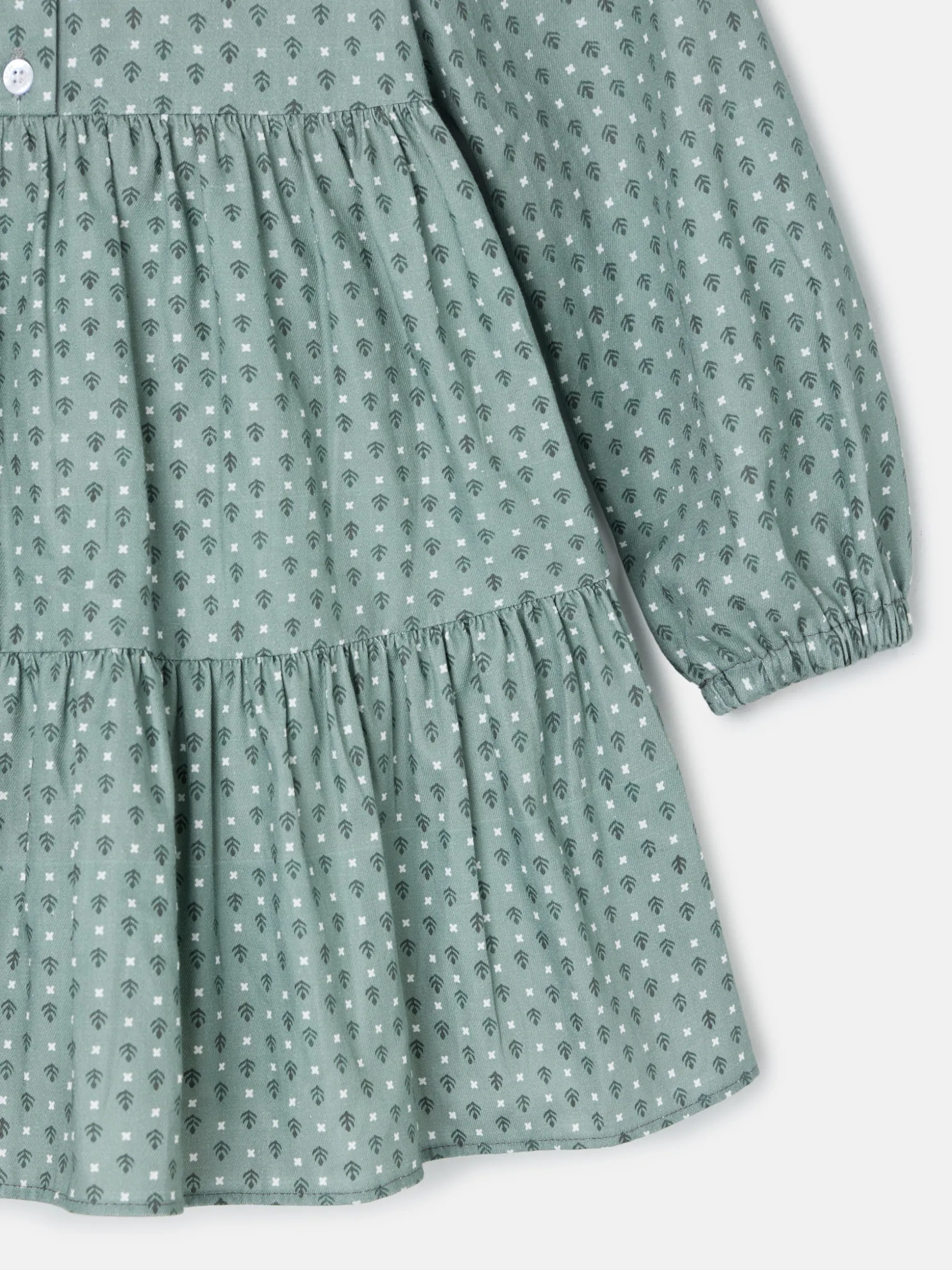 Vestido girl estampado verde