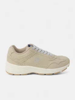 Zapatilla casual canvas beige